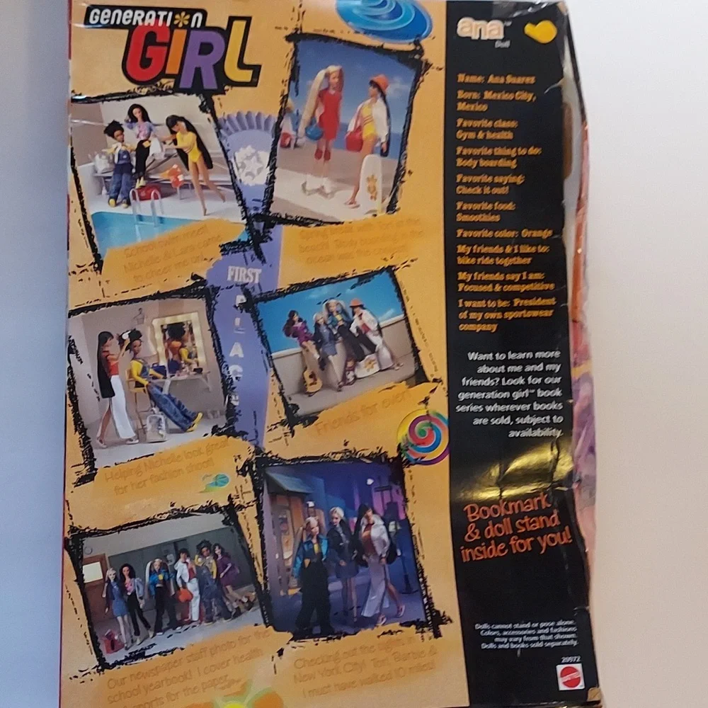 Vintage Barbie Generation Girl Ana Sports Doll Collectible Mattel Doll Y2K